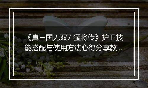 《真三国无双7 猛将传》护卫技能搭配与使用方法心得分享教程