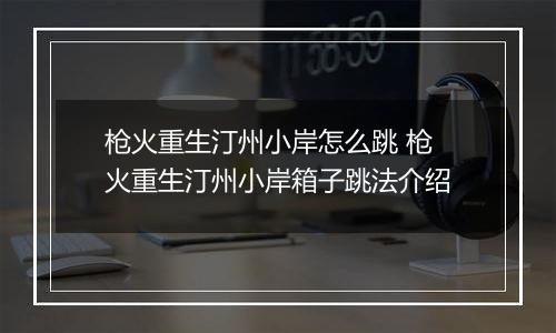 枪火重生汀州小岸怎么跳 枪火重生汀州小岸箱子跳法介绍