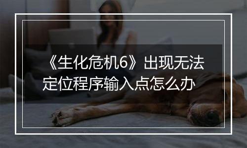 《生化危机6》出现无法定位程序输入点怎么办