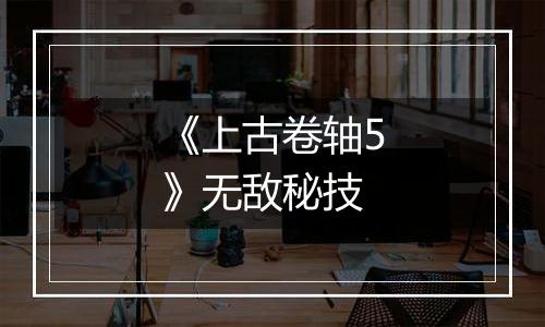 《上古卷轴5》无敌秘技
