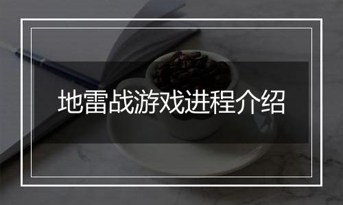 地雷战游戏进程介绍
