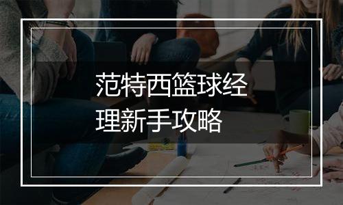 范特西篮球经理新手攻略