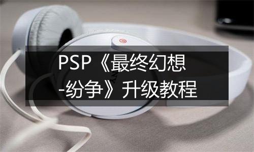 PSP《最终幻想-纷争》升级教程