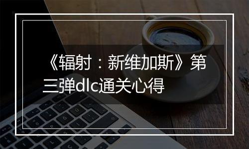 《辐射：新维加斯》第三弹dlc通关心得