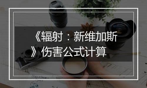 《辐射：新维加斯》伤害公式计算