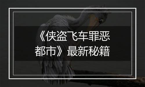 《侠盗飞车罪恶都市》最新秘籍