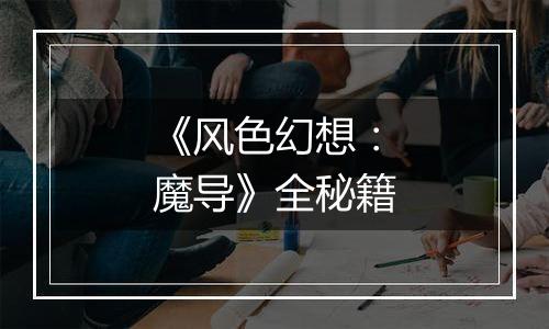 《风色幻想：魔导》全秘籍