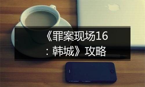 《罪案现场16：韩城》攻略
