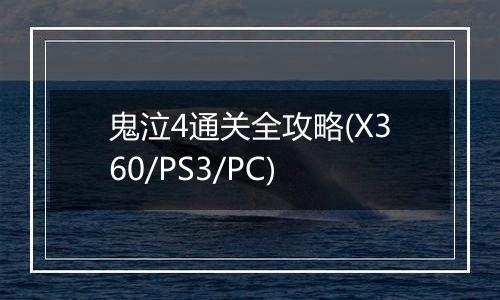 鬼泣4通关全攻略(X360/PS3/PC)