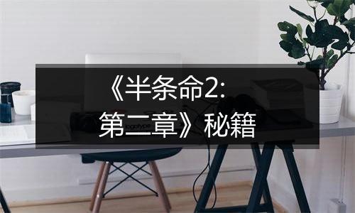 《半条命2:第二章》秘籍