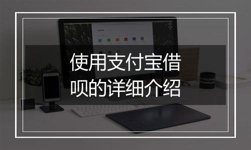 使用支付宝借呗的详细介绍