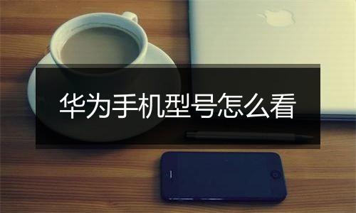 华为手机型号怎么看