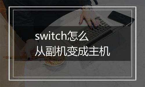 switch怎么从副机变成主机