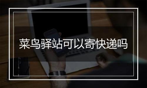 菜鸟驿站可以寄快递吗