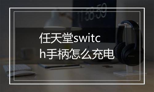 任天堂switch手柄怎么充电