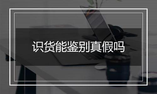 识货能鉴别真假吗