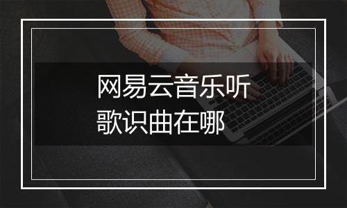 网易云音乐听歌识曲在哪